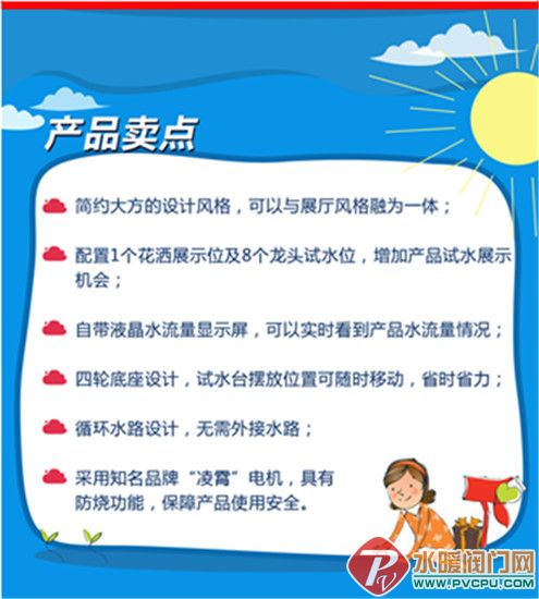 2014萨米特卫浴新品龙头花洒试水台推介